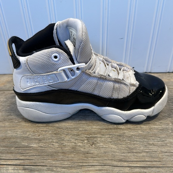 Jordan 6 Rings Defining Moments PS White/Black/Gold Basketball Sneakers. - Picture 5 of 12